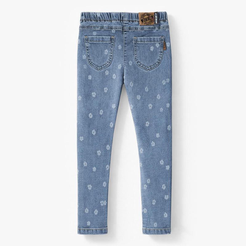 Souris Mini Jegging bleu à motif floral