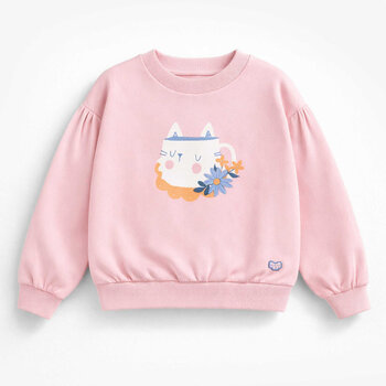 Souris Mini Chandail rose avec illustration