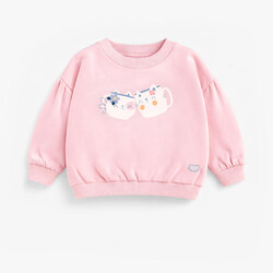 Souris Mini Chandail rose avec illustration