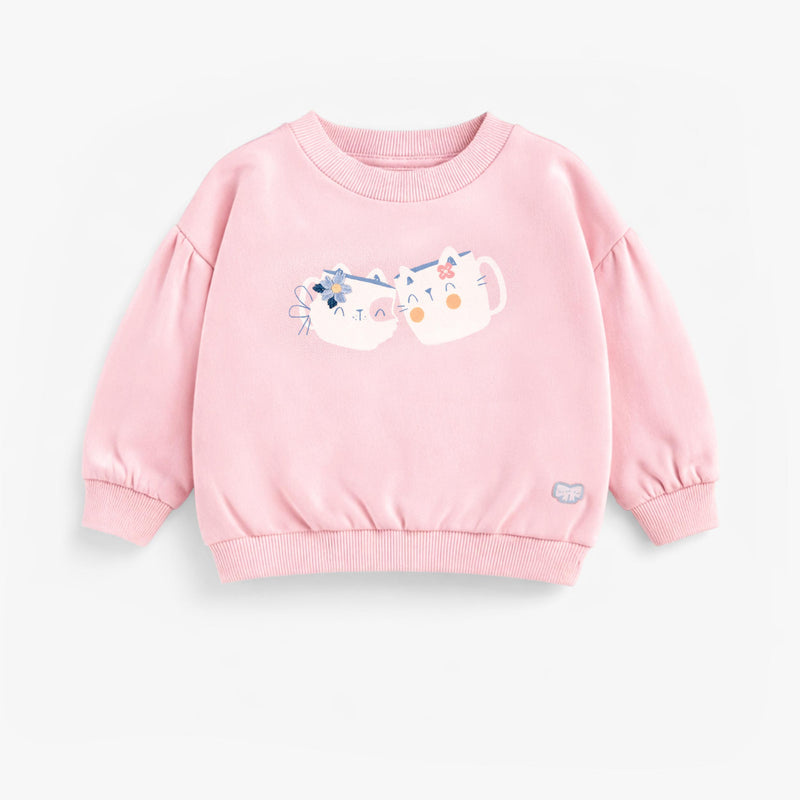 Souris Mini Chandail rose avec illustration