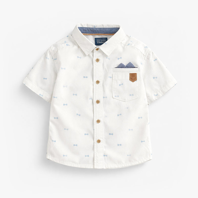 Souris Mini Chemise blanche à motifs