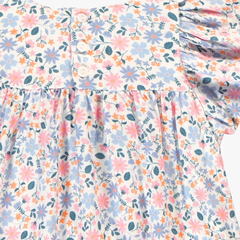 Souris Mini Robe blanche à motif floral