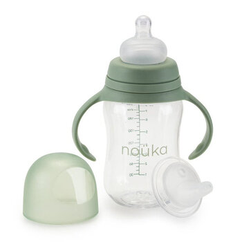 Ñouka Transition bottle / sippy cup 8oz. - Moss (0+ m)