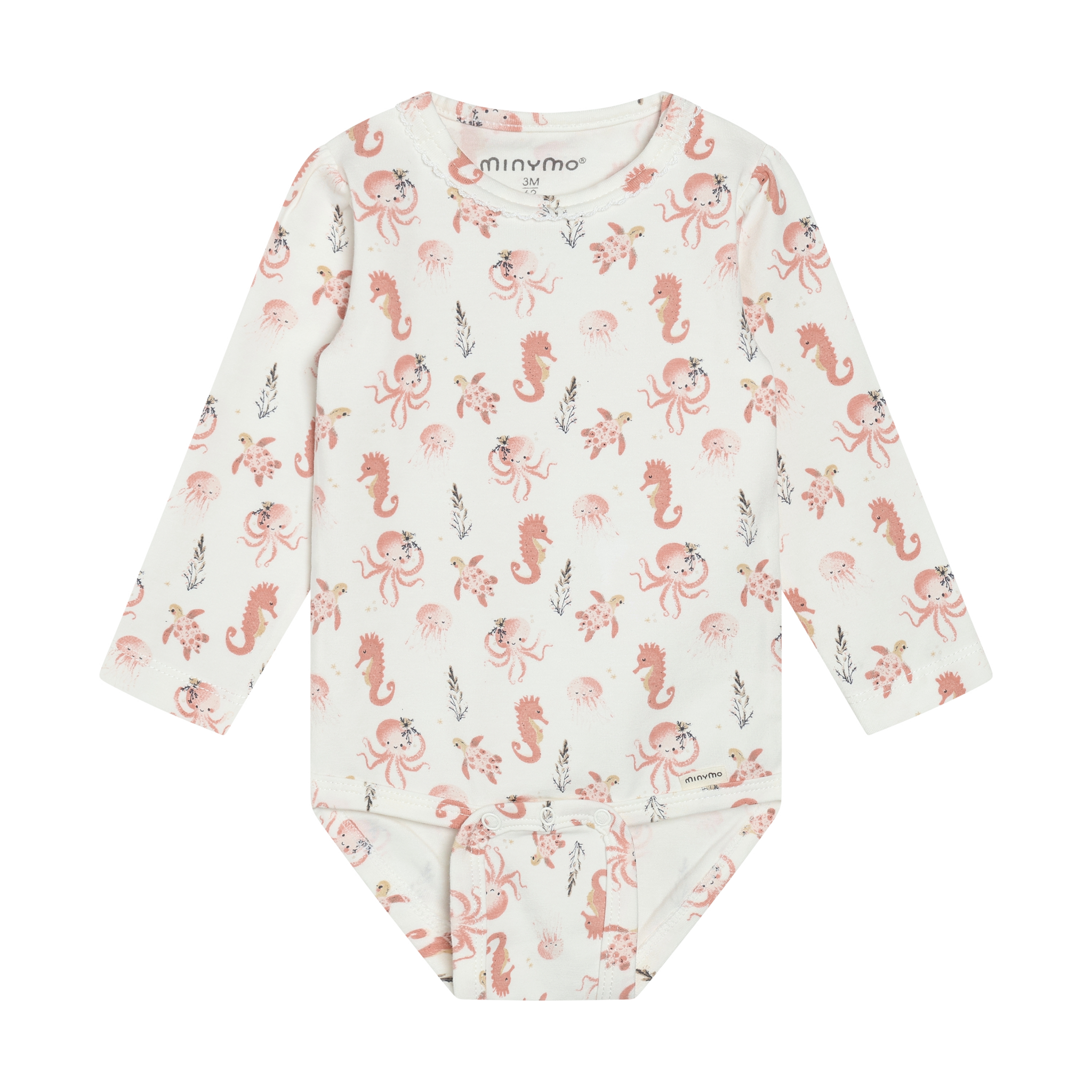 minymo Cache-couche animaux des fonds marins - Pink