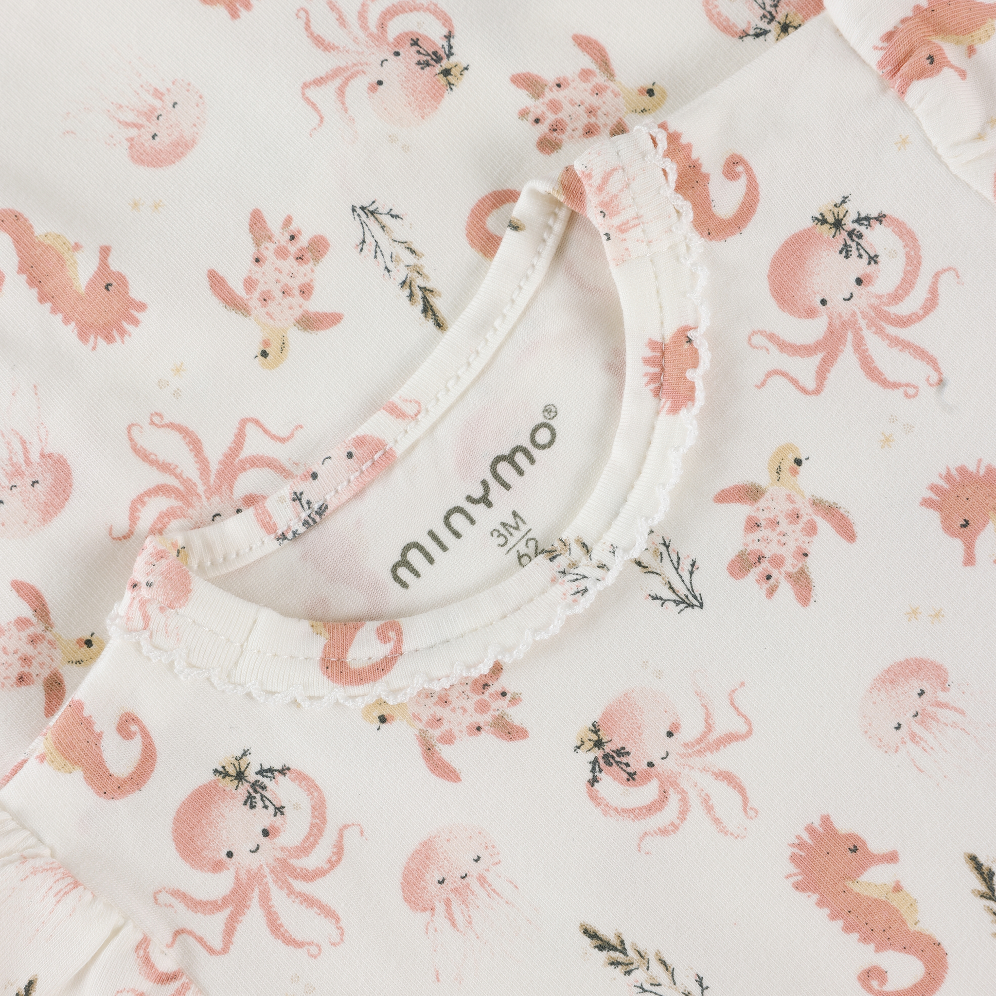 minymo Cache-couche animaux des fonds marins - Pink