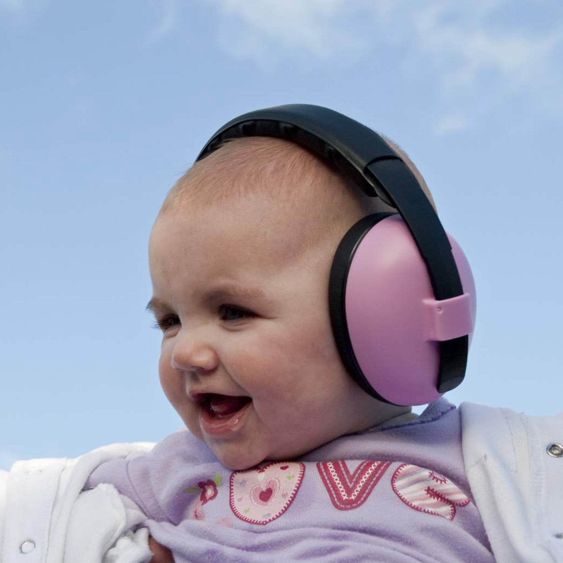 Cache-oreille anti-bruit (0-2ans) - Petal pink