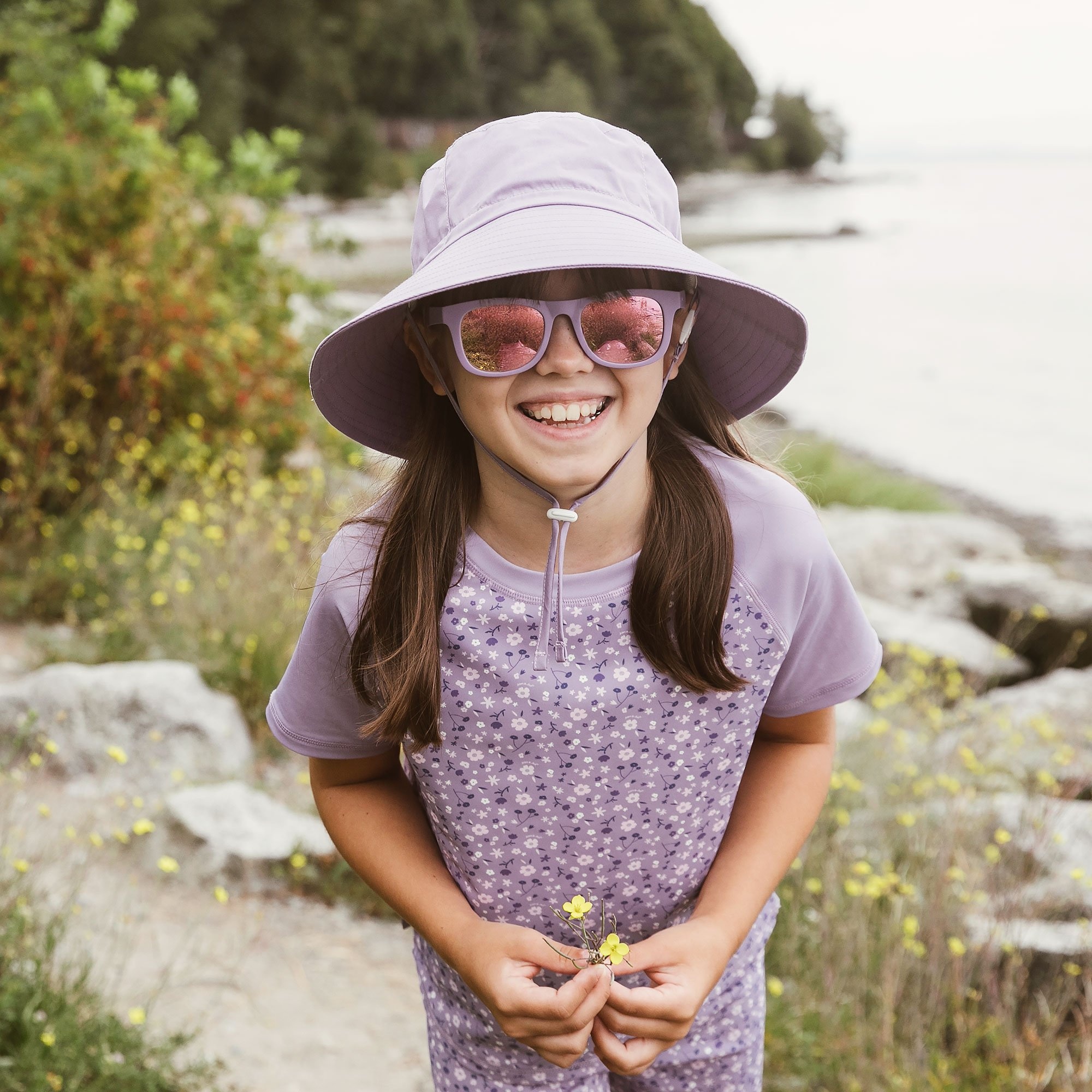 Jan&Jul Lunette de soleil Aurora - Dusty Purple - M (2-6 ans)