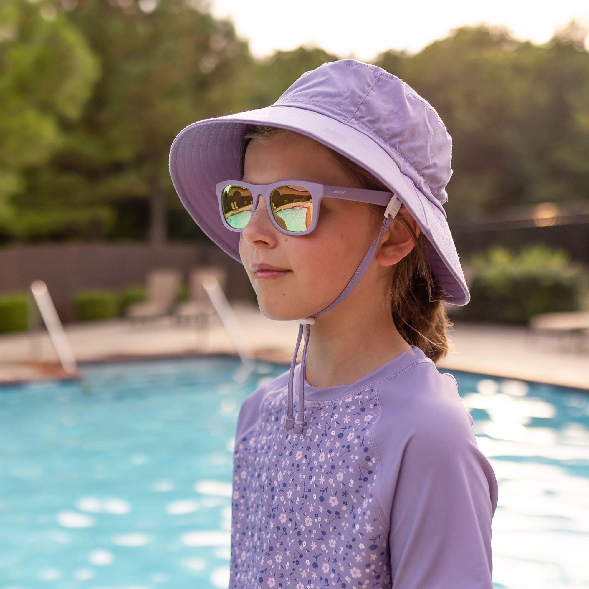 Jan&Jul Lunette de soleil Aurora - Dusty Purple - M (2-6 ans)