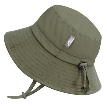Jan&Jul Chapeau soleil "Bucket" en coton - Army Green