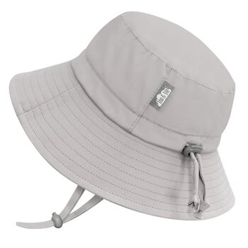 Jan&Jul Chapeau soleil "bucket" en coton - Ash Grey