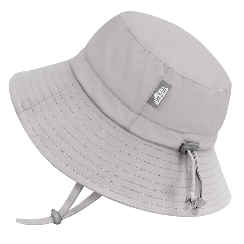 Jan&Jul Chapeau soleil "bucket" en coton - Ash Grey