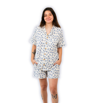 Belan . J Ensemble pyjama classique été femme - Bluebell