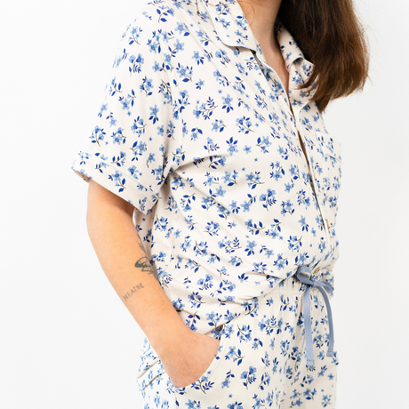 Belan . J Ensemble pyjama classique été femme - Bluebell