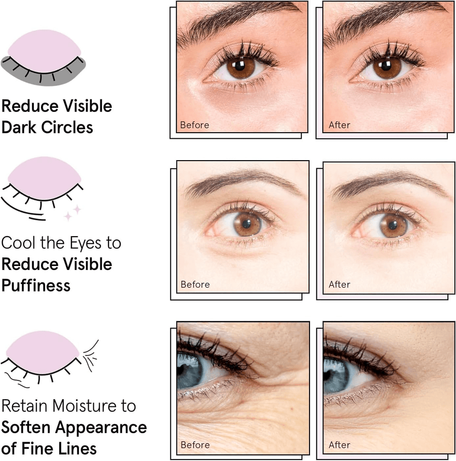Grace & Stella Masque illuminateur bleu pour les yeux - individuelle