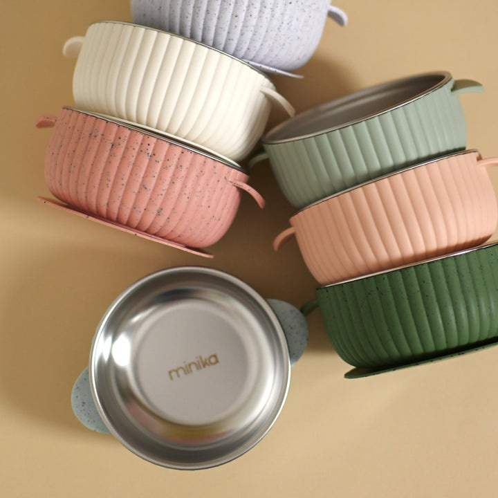 Minika Bol en acier inoxydable avec succion en silicone - Sage