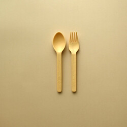 Minika Set of wheat straw utensils - Sunset