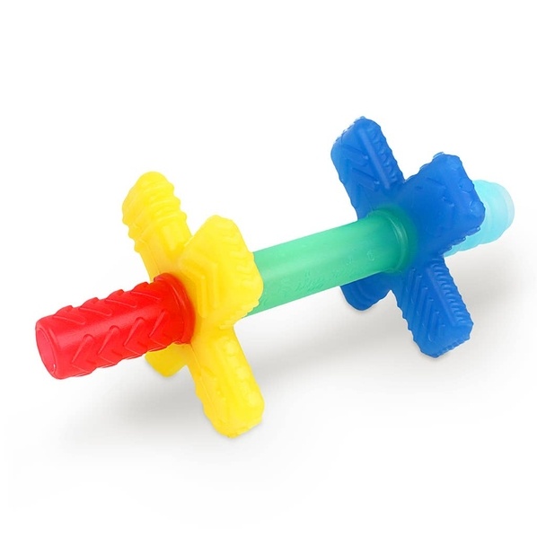 Itzy Ritzy Teensy tubes - Silicone teething chew tube - Rainbow