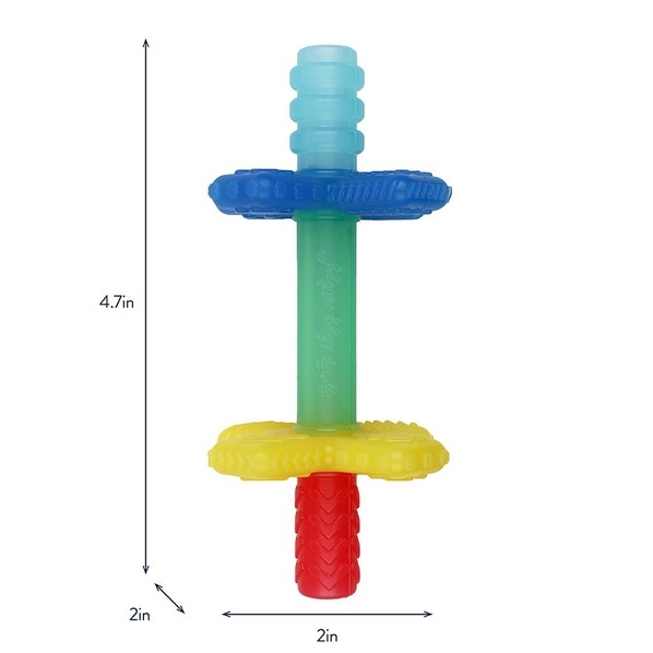 Itzy Ritzy Teensy tubes - Silicone teething chew tube - Rainbow