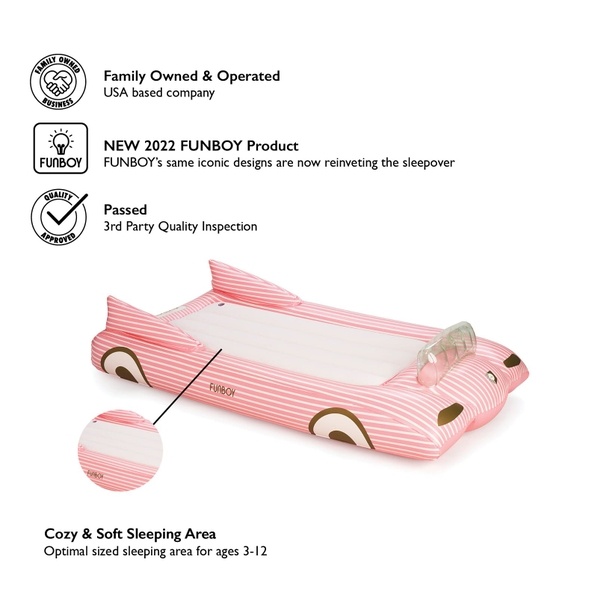 FUNBOY Matelas gonflable - Auto convertible rose