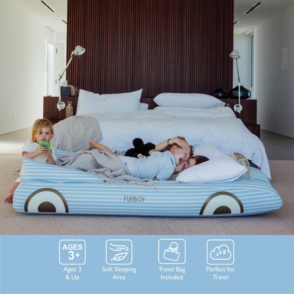 FUNBOY Matelas gonflable - Auto convertible bleu