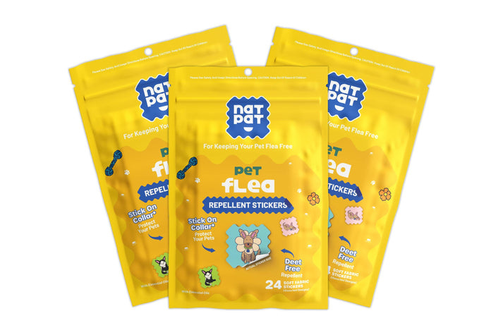 The Natural Patch co. Autocollant anti-puces pour animaux de compagnie (paquet de 24)