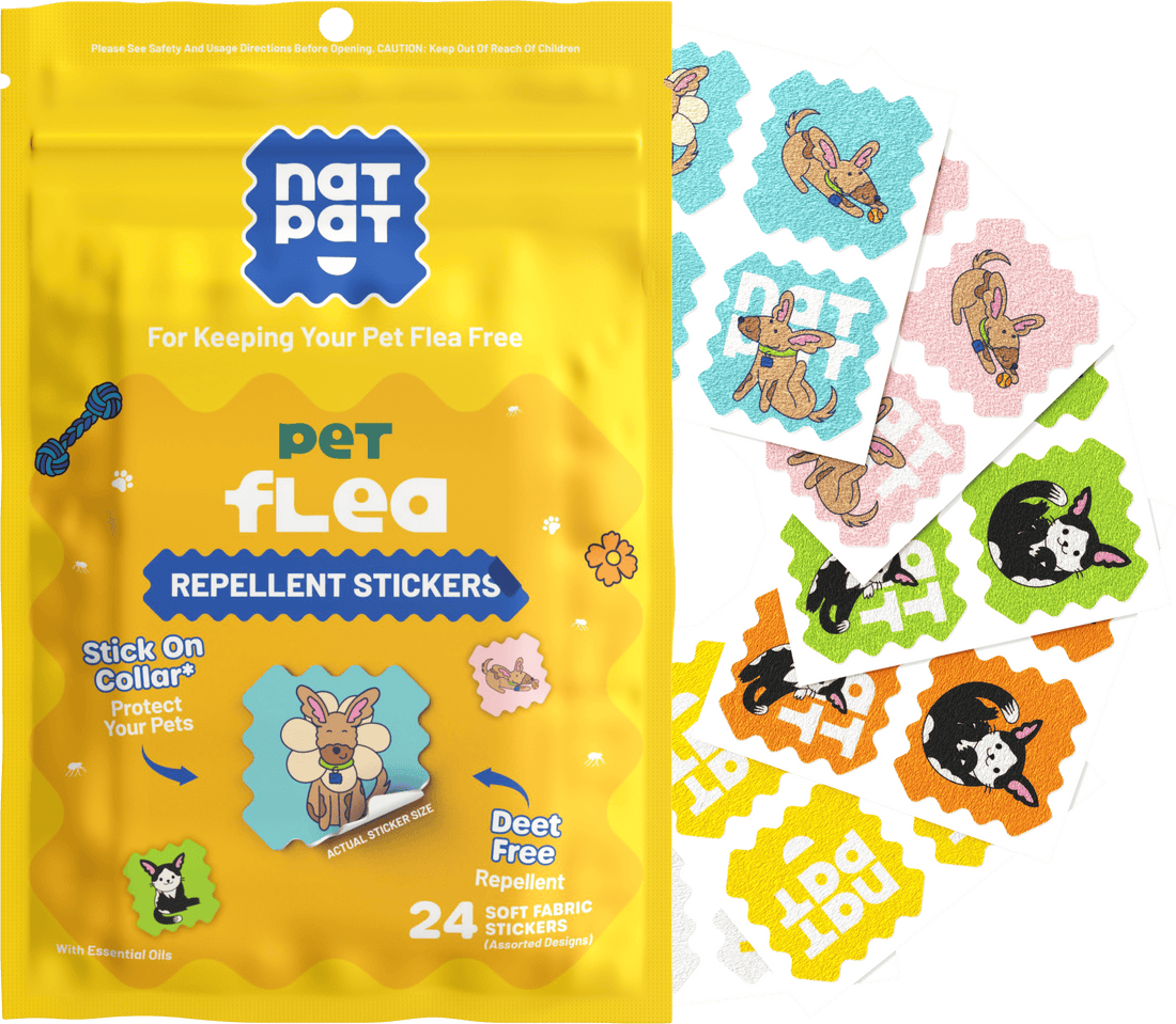 The Natural Patch co. Autocollant anti-puces pour animaux de compagnie (paquet de 24)