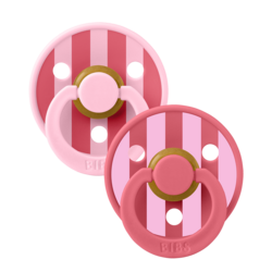 Bibs Ensemble de 2 suces latex - Baby pink coral mix
