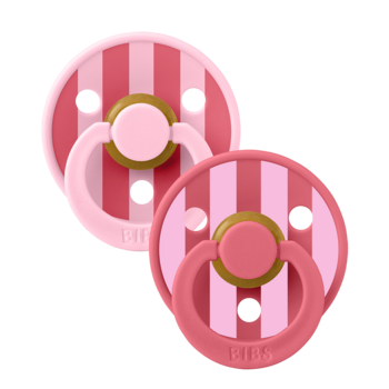 Bibs Ensemble de 2 suces latex - Baby pink coral mix