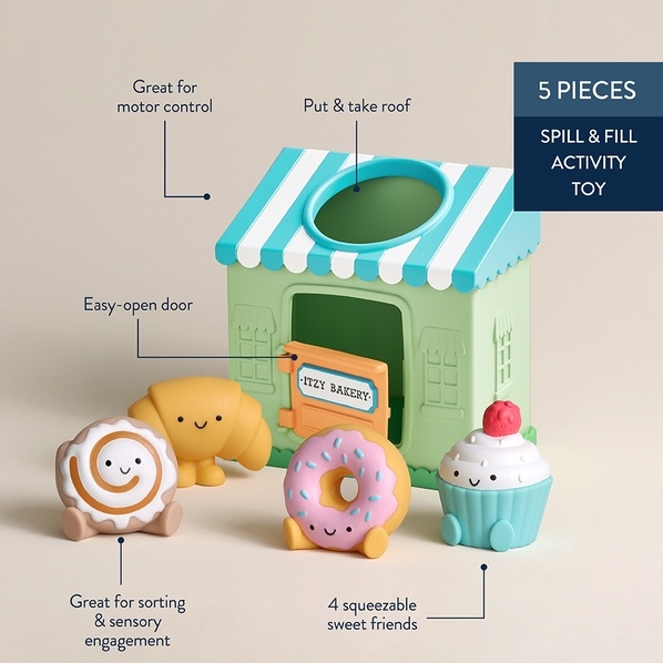 Itzy Ritzy Itzy play Bakery - Spill and Fill Activity Toy
