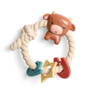 Itzy Ritzy Ritzy silicone teether rattle - Highland cow