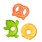 Itzy Ritzy Water filled teething toy - Silly food