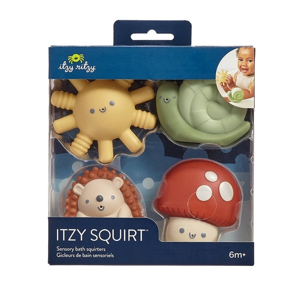 Itzy Ritzy Itzy squirt 4-Pack of Soft Bath Toys