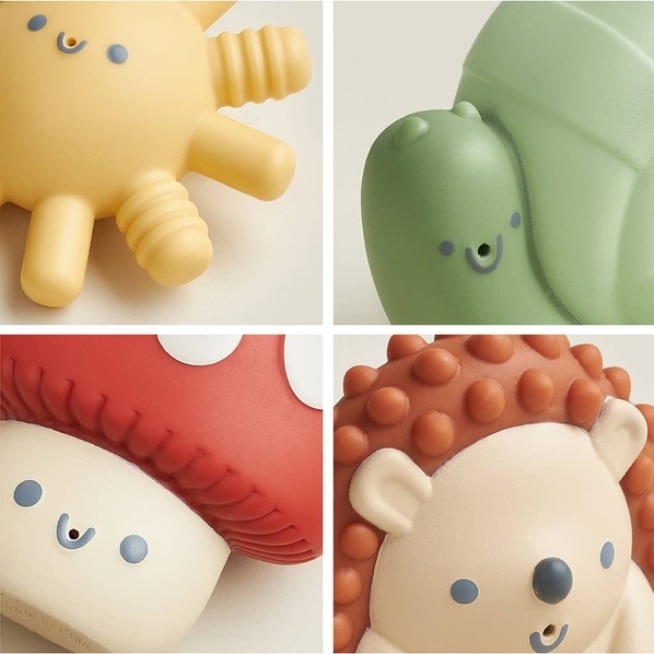 Itzy Ritzy Itzy squirt 4-Pack of Soft Bath Toys