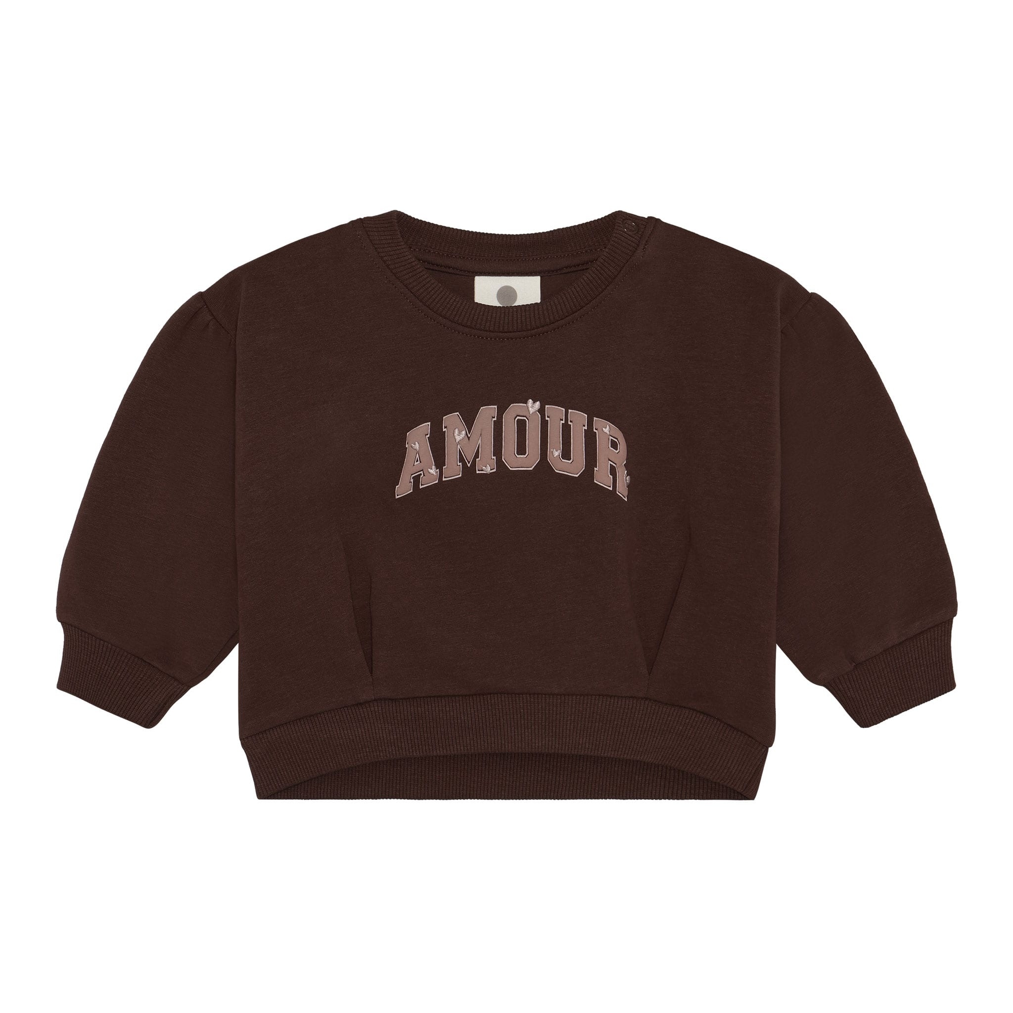 En-fant Sweatshirt ''amour'' - Deep Mahogany