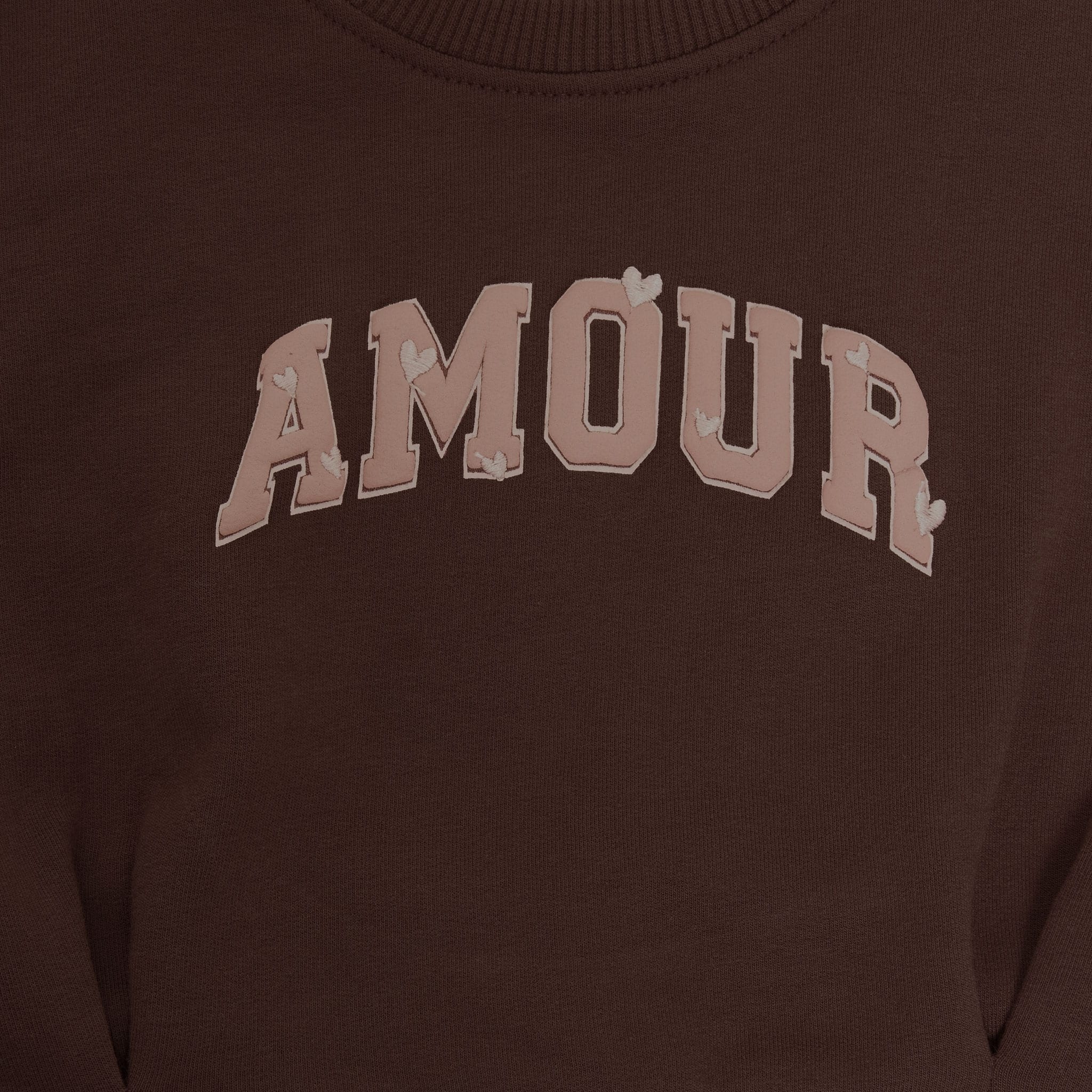En-fant Sweatshirt ''amour'' - Deep Mahogany