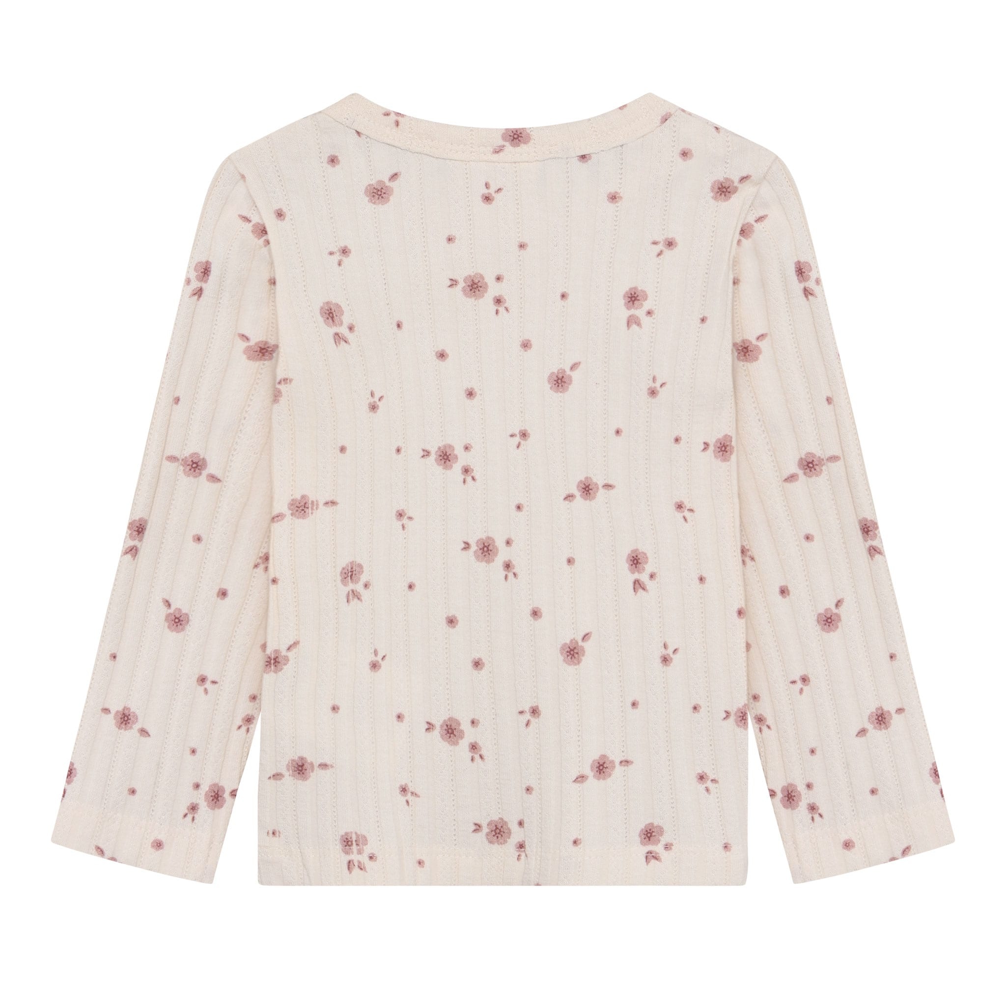 En-fant Chandail manche longue fleurs - Pearled ivory