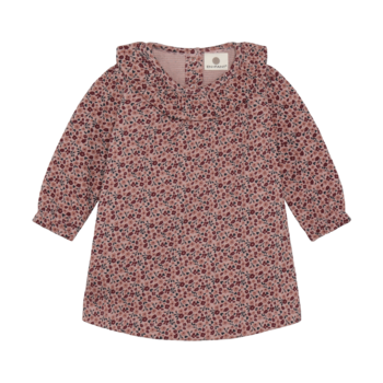 En-fant Robe imprimé de fleurs - Adobe rose