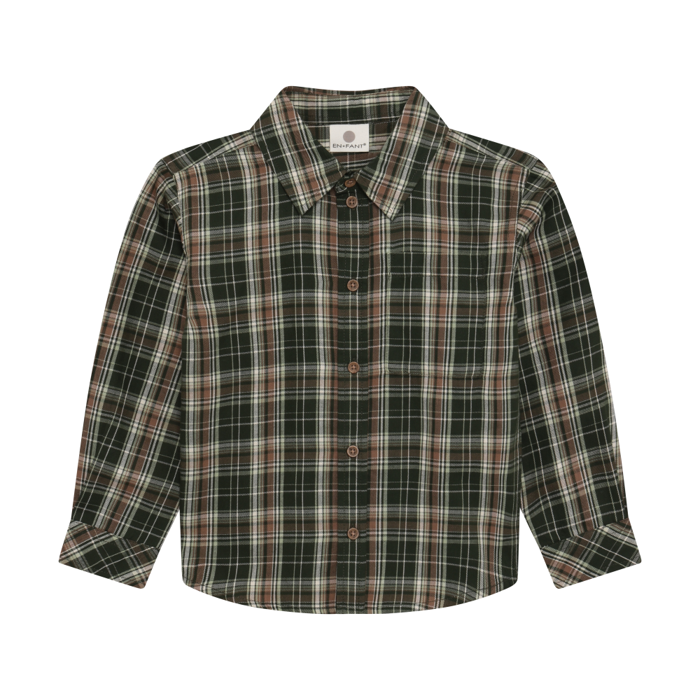 En-fant Chemise manche longue - Kombu Green