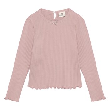 En-fant Chandail manche longue pointelle - Adobe rose