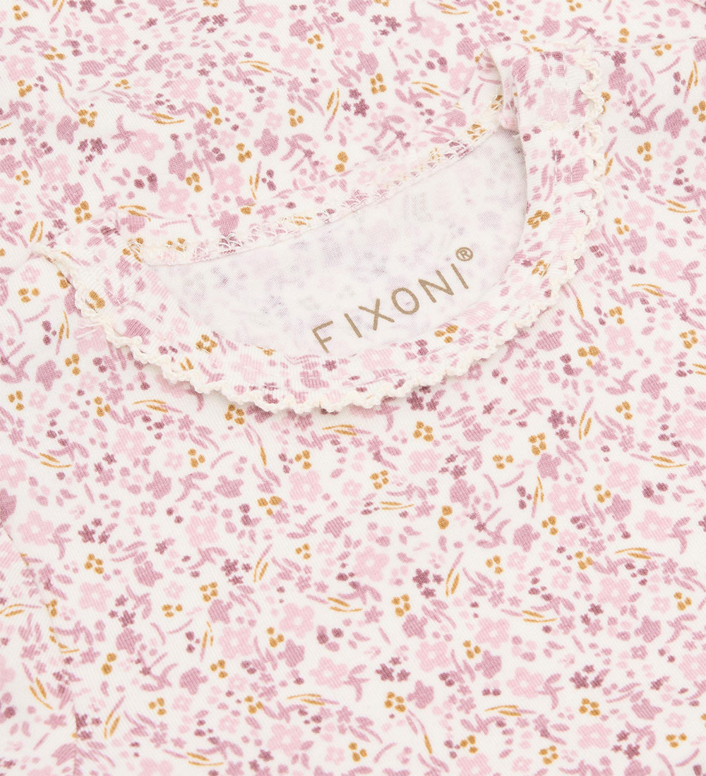 Fixoni Cache-couche motif fleurs - Pale Lilac