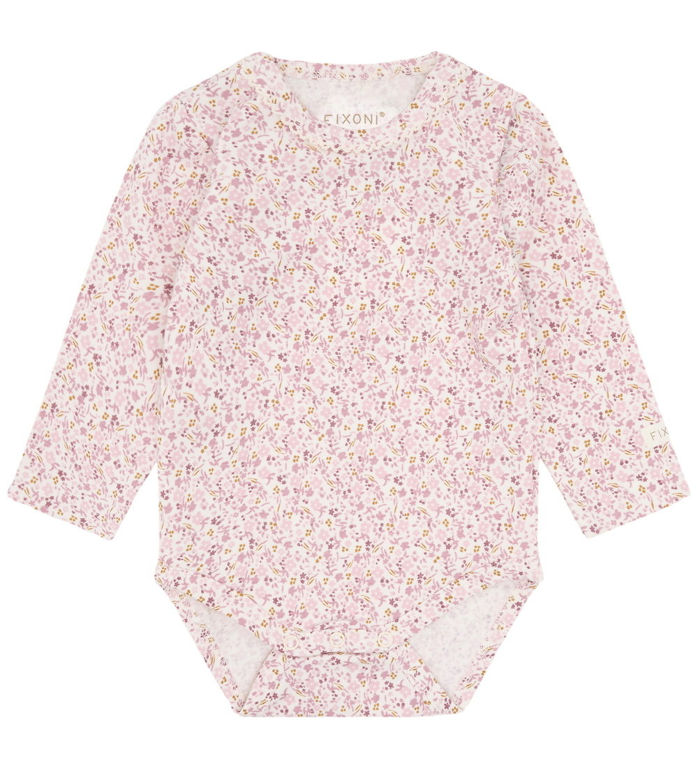 Fixoni Cache-couche motif fleurs - Pale Lilac