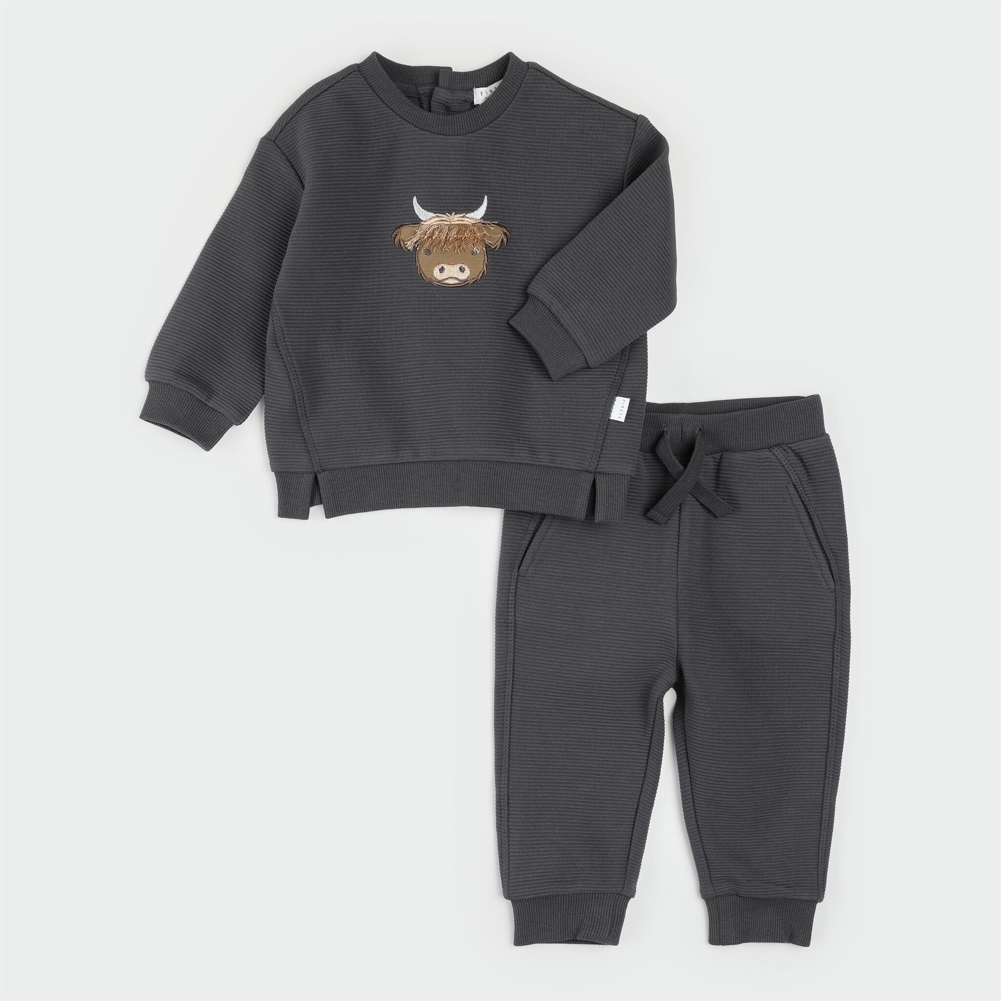 Petit Lem Ensemble pantalon Vache - Dark Grey