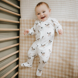 Petit Lem Dormeuse Cheval/fleurs - Off white