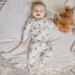 Petit Lem Dormeuse vache - Beige
