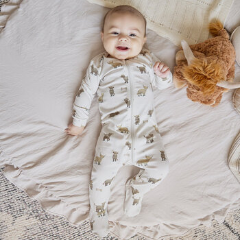 Petit Lem Dormeuse vache - Beige