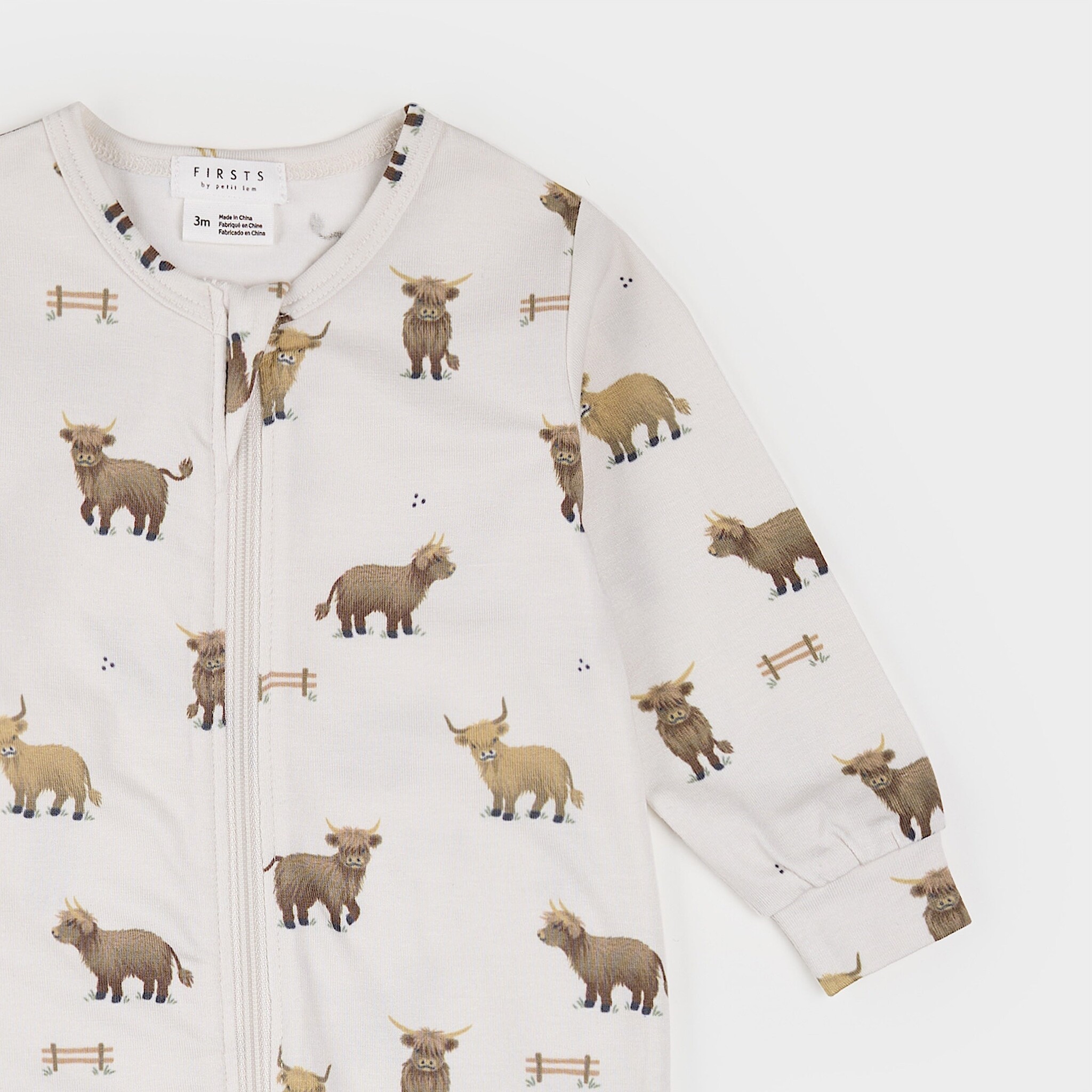 Petit Lem Dormeuse vache - Beige