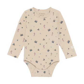 Fixoni Cache-couche motif hiver/noël - Dusty blue