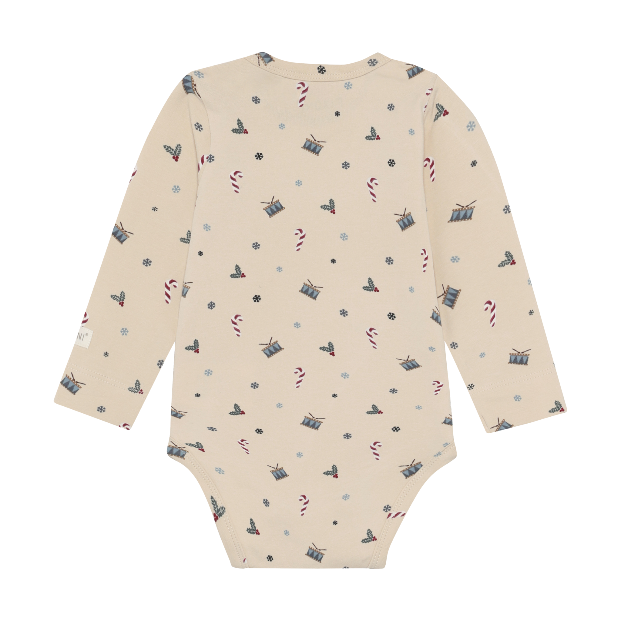 Fixoni Cache-couche motif hiver/noël - Dusty blue