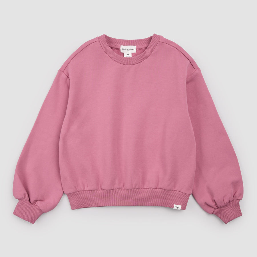 Miles the label Chandail vieux rose pour fille Miles Basics