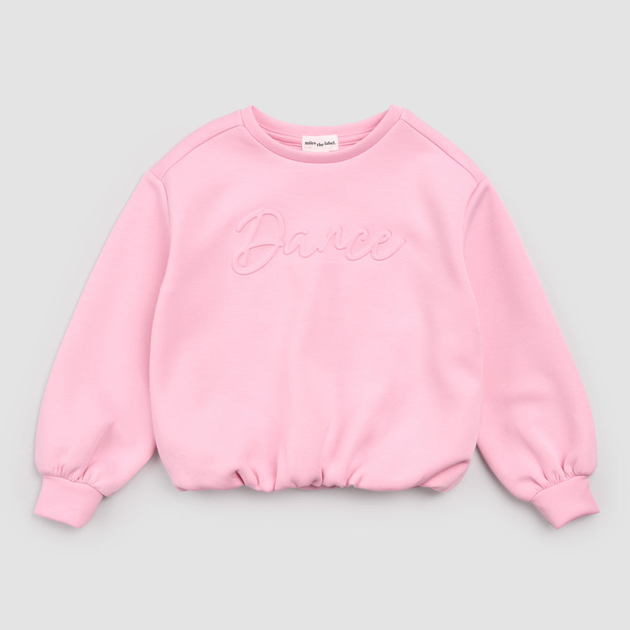 Miles the label Chandail rose en relief - Dance